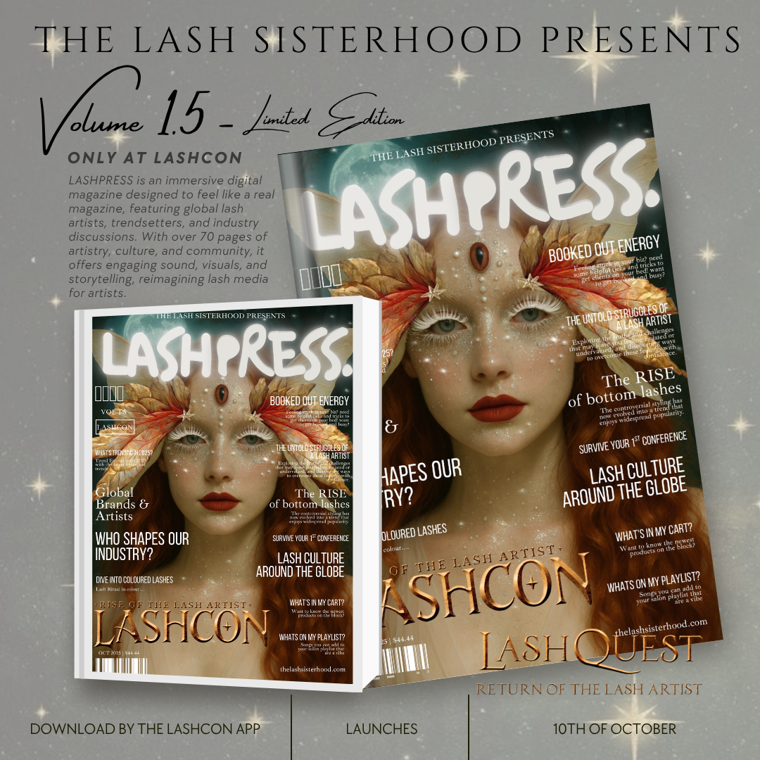 LASHPRESS Magazine – VOLUME 1.5 : RISE- LASHCON EDITION  (Print - PHYSICAL)