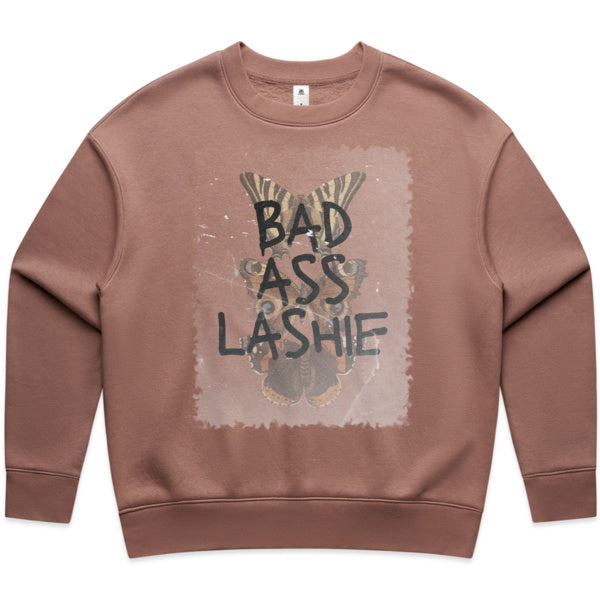 Lash Sisterhood  - Relaxed Bad Ass Lashie Crew Sweater