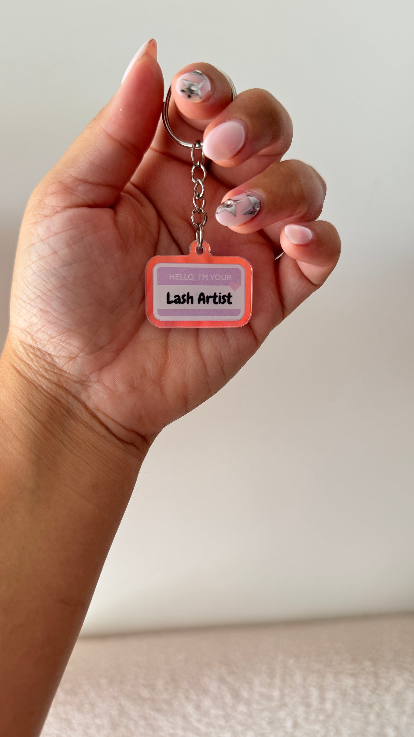 ACRYLIC LASH ARTIST KEYCHAIN