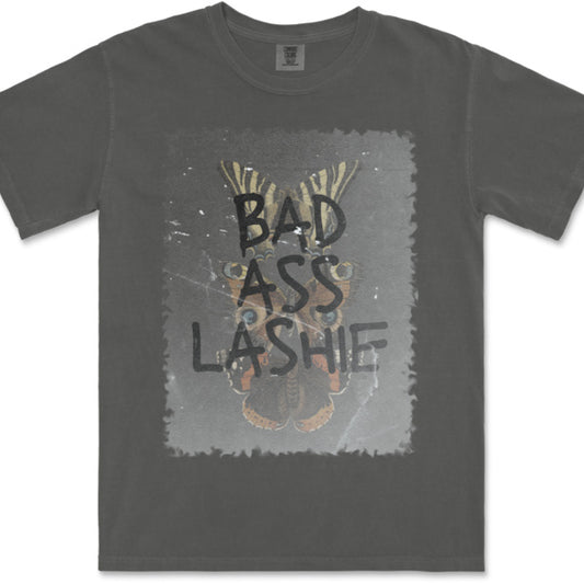 Bad Ass Lashie - The Lashhood Society- Vintage Oversized T-Shirt