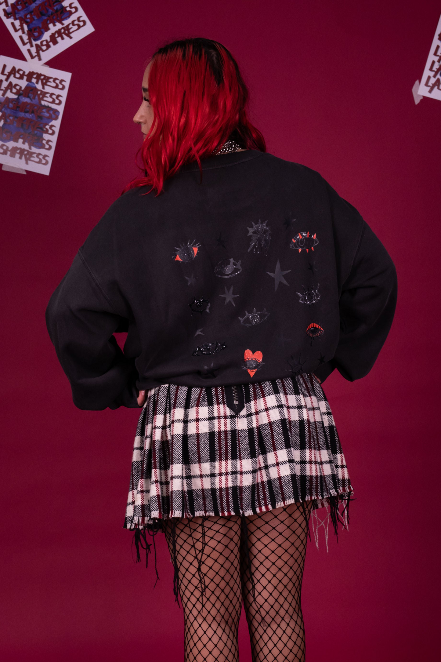 PRE-ORDER - THE LASHHOOD SOCIETY - ‘Dear Lash World’ Women’s Relax Faded Crew Sweater